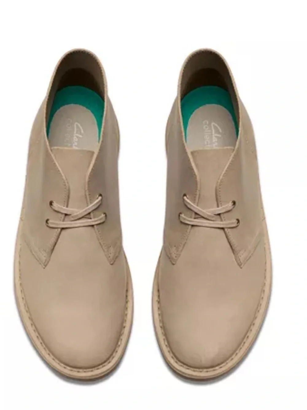 New Mens Clark’s Shepton Boots in Taupe Distressed Leather 11.5M